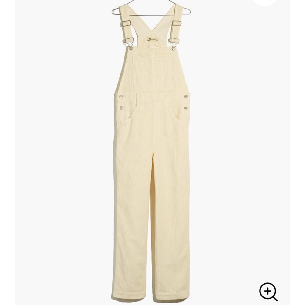 Madewell Corduroy Straight-Leg Overalls